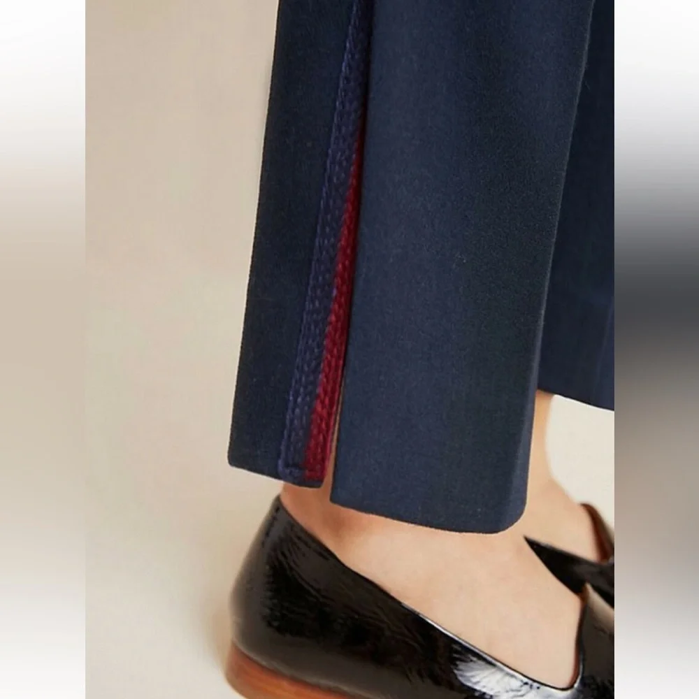 Anthropologie Navy Blue Copley Tapered Pants - Dress Pants Medium - Picture 3 of 6